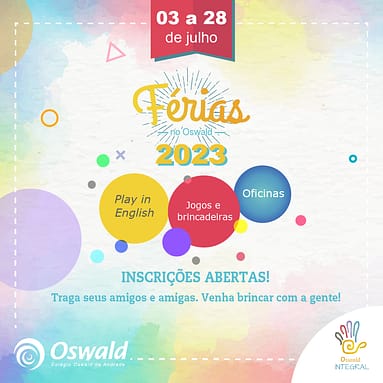 Férias no Oswald Integral – Julho de 2023